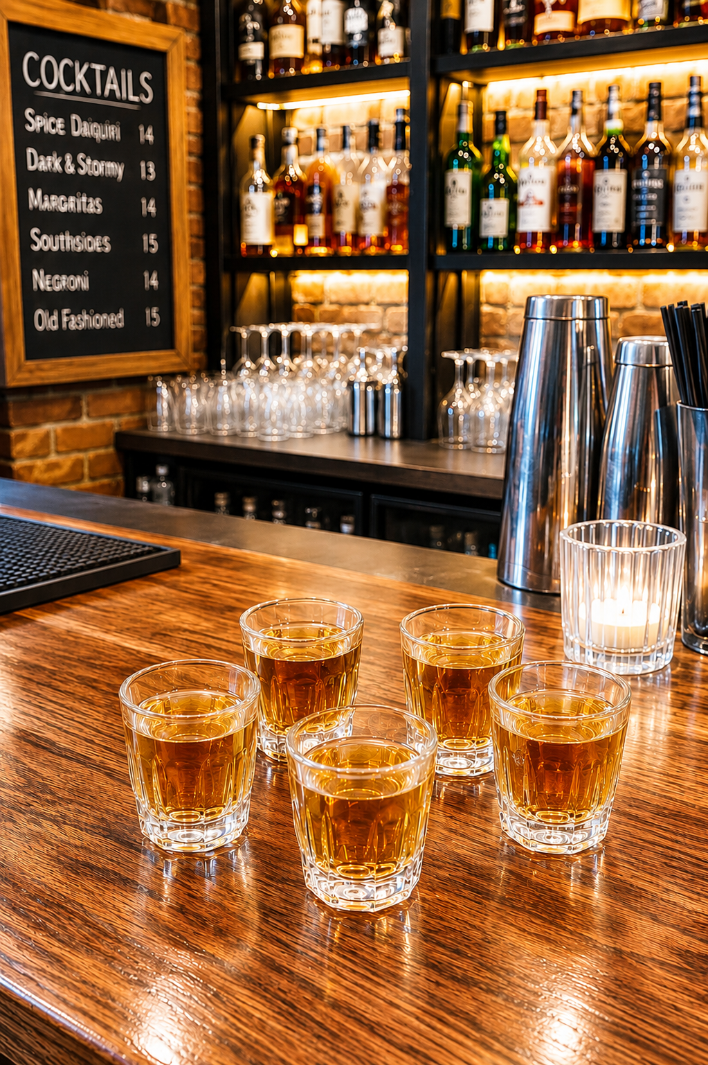 Premium Shot Glass Set with Decorative Storage Tray | 6 Heavy Base Shot Glasses for Whiskey, Tequila, Vodka, Rum & Espresso Shots | Crystal Clear Glass Drinkware Gift Set for Home Bar & Parties