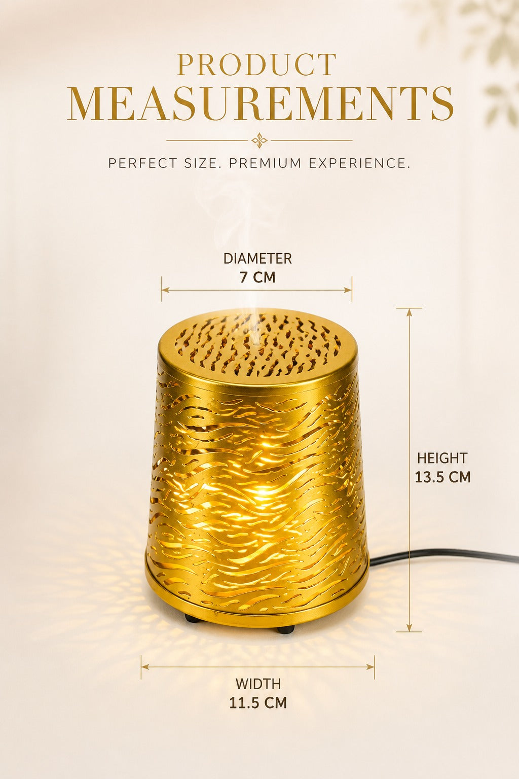 Electric Metal Aroma Diffuser Lamp With Glass Bowl | Premium Cutwork Design | Home Decor & Fragrance Burner With Free 10 Ml Aroma Oil & 2 Bulbs