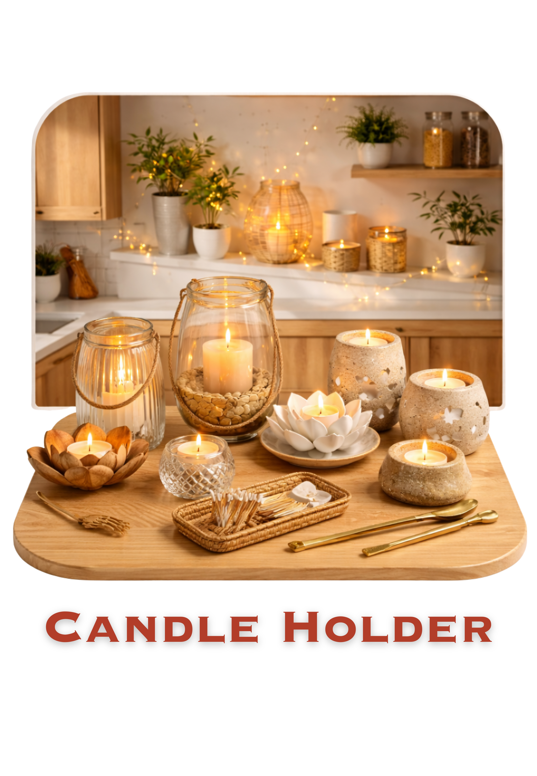 Tea Light & Candle Holder