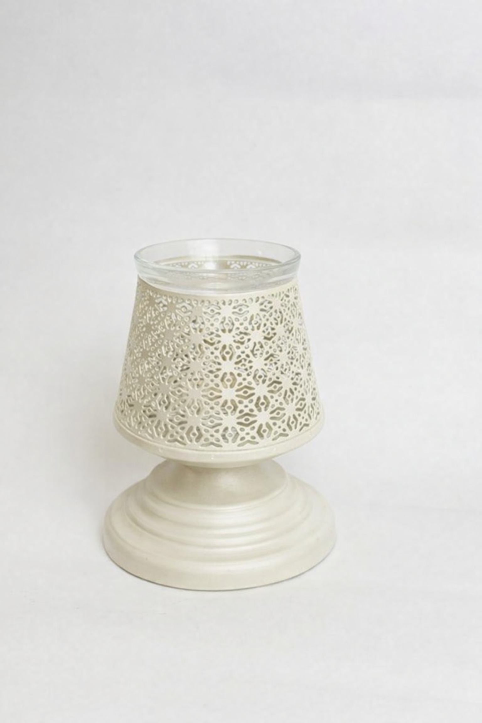 Metal Electric Aroma Diffuser Burner | Bulb Heat Oil Warmer Lamp | Fragrance Diffuser for Home, Office, Spa & Meditation | Free 10 ml Aroma Oil Included (Ivory)