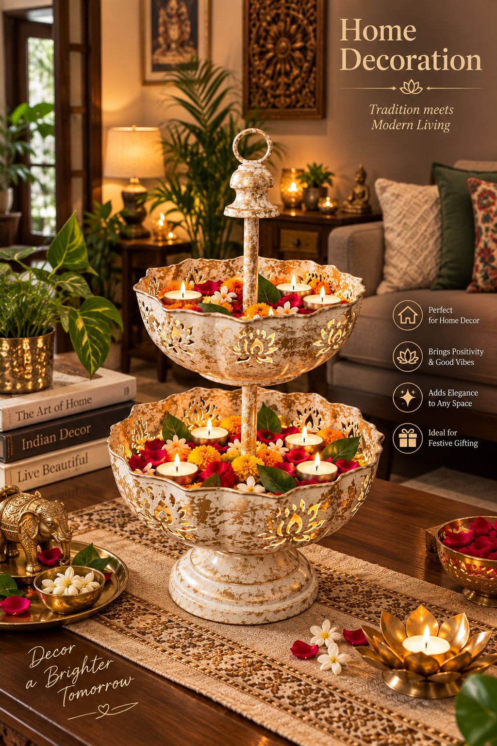 Premium Dual Layer Urli – Home Decor