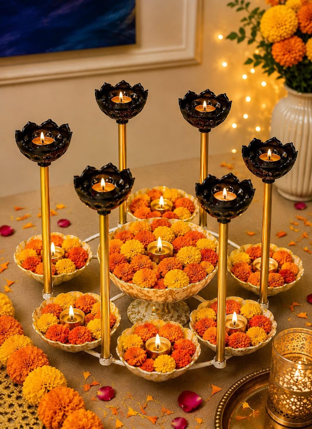 Premium Lotus Urli Bowl - Image 3