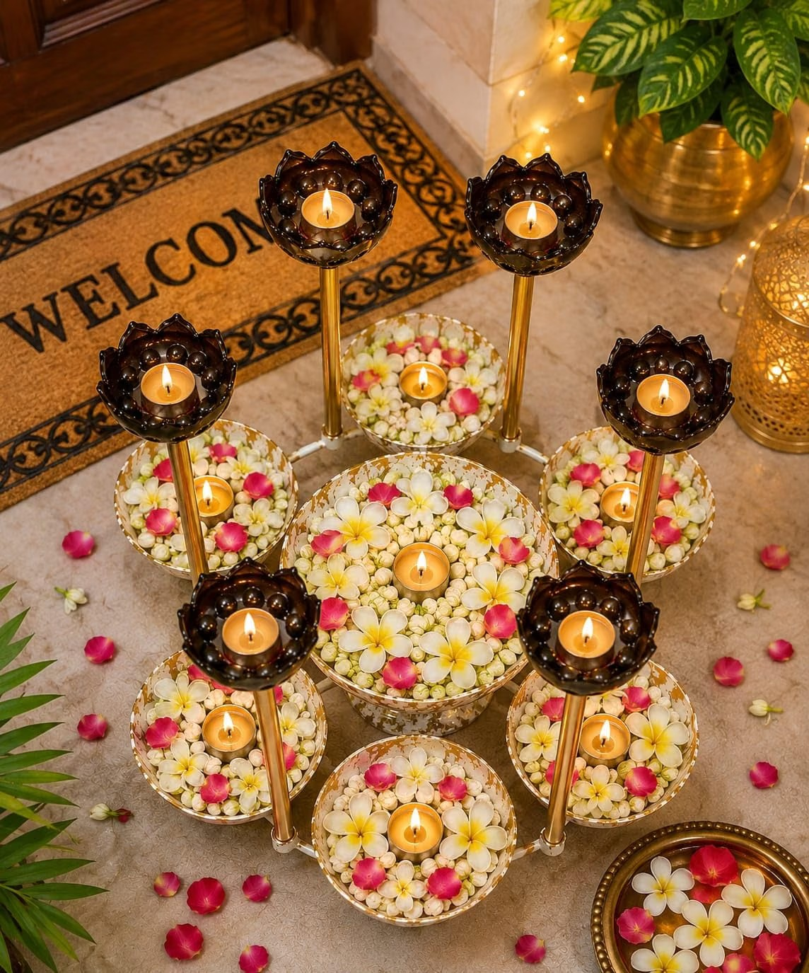 Premium Lotus Urli Bowl - Image 4